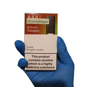 Soft earthy tobacco notes with smooth comforting finish — 차분한 브라운 컬러와 담배향 무드가 표현된 Autumn Tobacco pod 패키지.