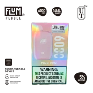 Flum Pebble Pink Kiwi 5% Disposable Vape