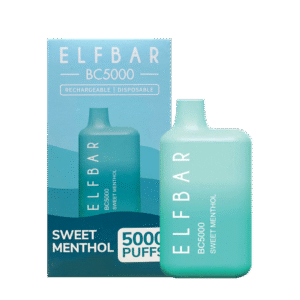 Soft mint flavor with subtle sweet finish — 달콤·시원 감성을 살린 Elf Bar Sweet Menthol 디스포저블 이미지.